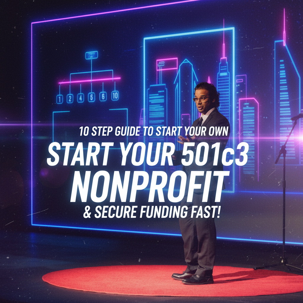 The 10-Step Crash Course to Starting Your Own Nonprofit and Getting Funded [$50m+ Grants Unlocked With This Blueprint]